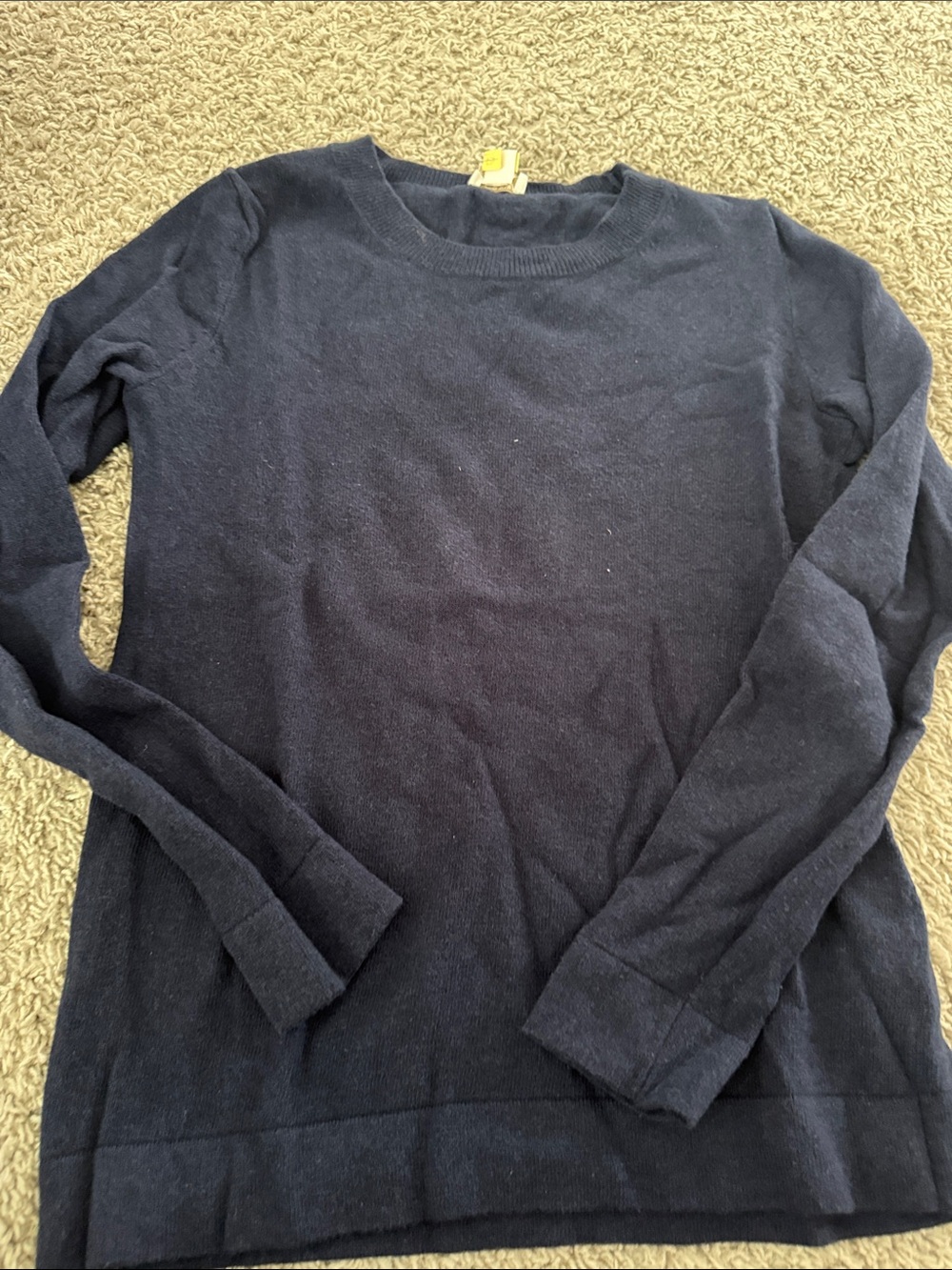J. Crew Men's Dark Navy Crewneck Sweater